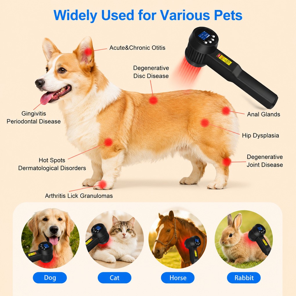 205W Handheld Cold Laser Therapy Device Super Pulsed for Deep Tissue Arthritis