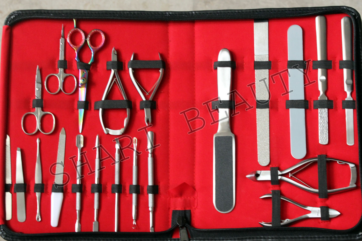 High Quality Full range German Stainless steel 21Pc Manicure & Pedicure Tool kit