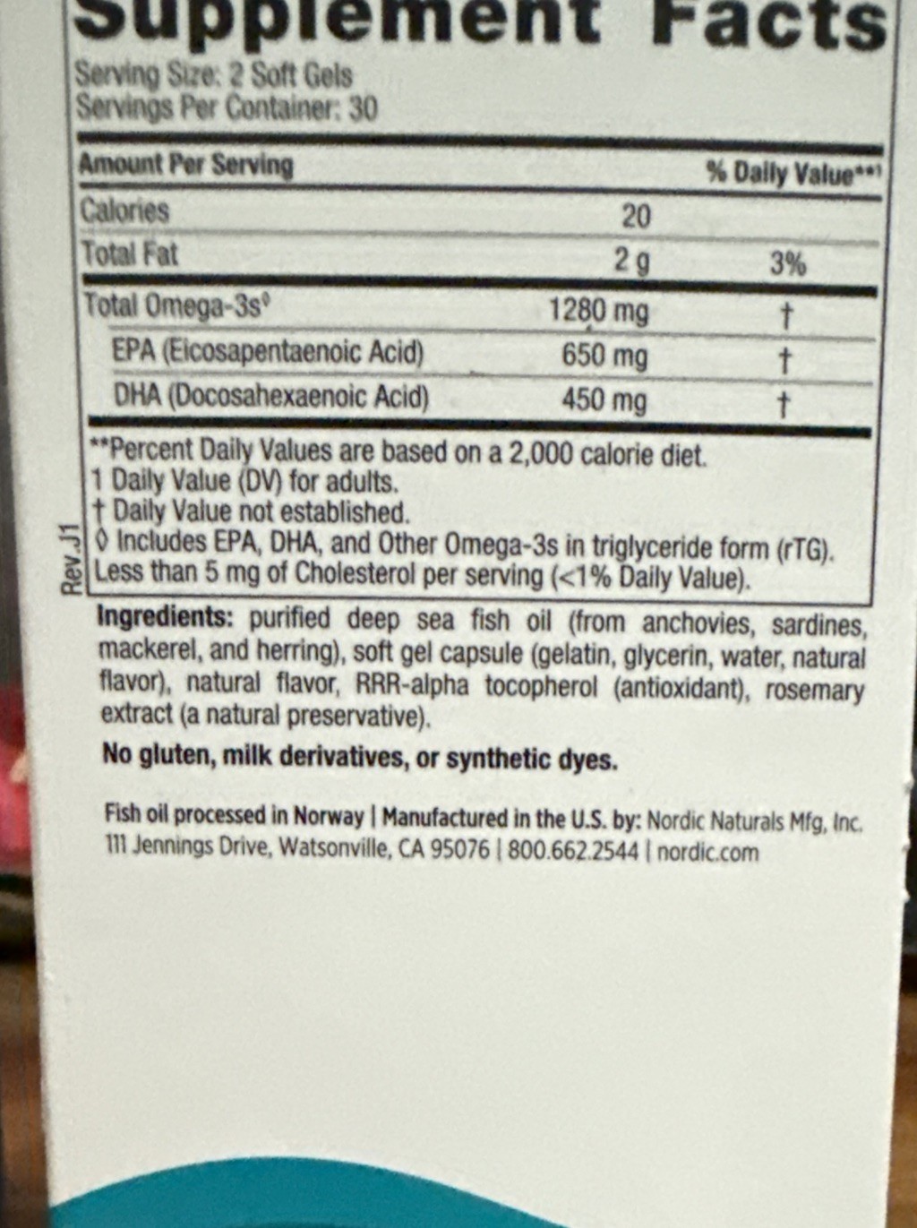 Lot of Two (2) Nordic Naturals ULTIMATE OMEGA Softgels 1280mg Lemon Exp: 03/2027