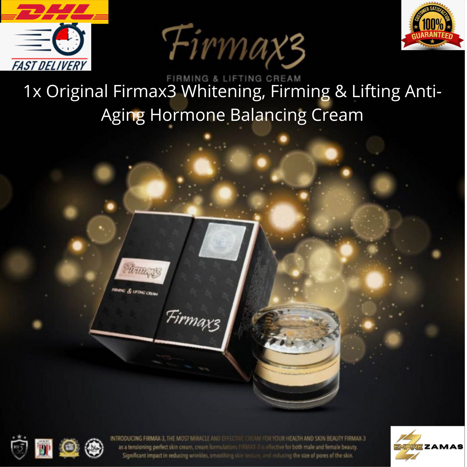 1xOriginal Firmax3 Anti Aging Hormones Firming Lifting Balancing Whitening Cream