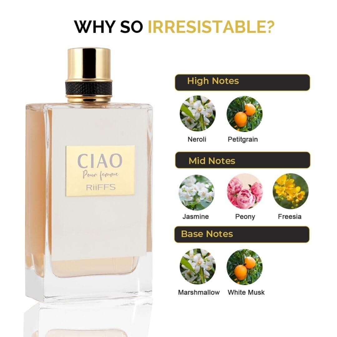 Ciao Pour Femme By Riiffs 3.4/100ML EDP BRAND NEW