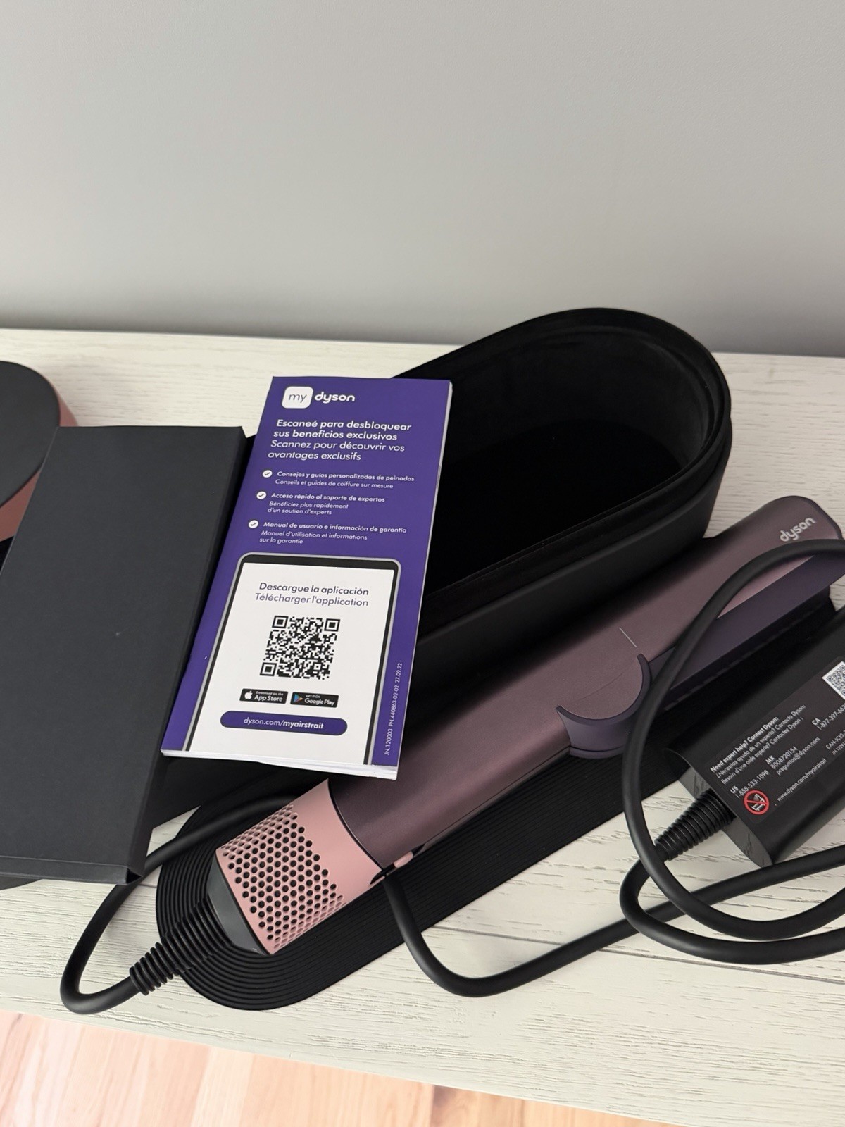 Dyson Airstrait Limited Edition Straightener Wet to Dry Hair– Jasper Plum/Rose