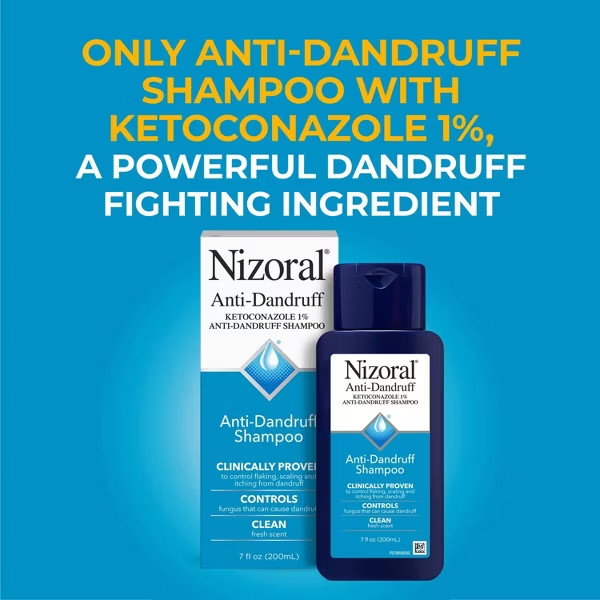 Nizoral Anti Dandruff Shampoo, Clean Fresh Scent – 7 fl oz