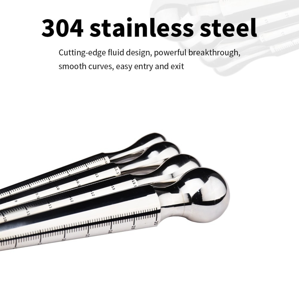 Stainless Steel Horse Eye Dilator Stick Urethra Plugs Male Chastity Exercise