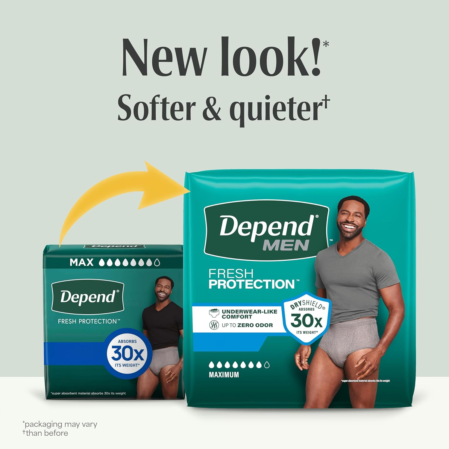 Depend Fresh Protection Adult Diapers, Incontinence Underwear for Men, Disposabl