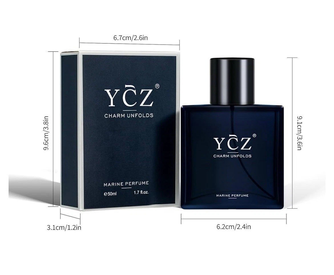 Ycz Charm Unfolds Marine Perfume for Men Long Lasting Fragrance 1.7oz(50ml)