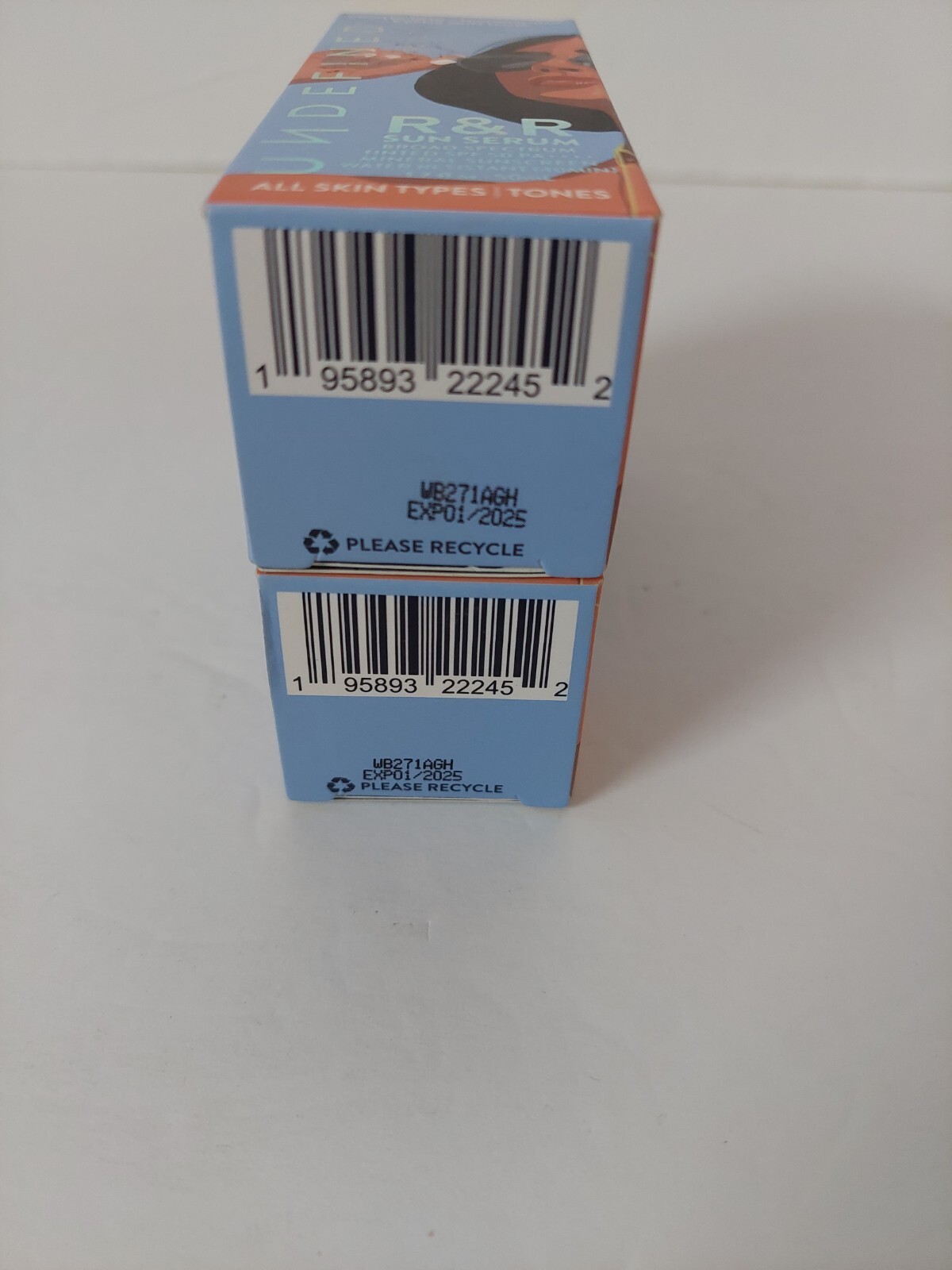 NEW Lot Of 2 Undefined Beauty R&R Sun Serum Broad Spectrum SPF 50 Ex 01/2025