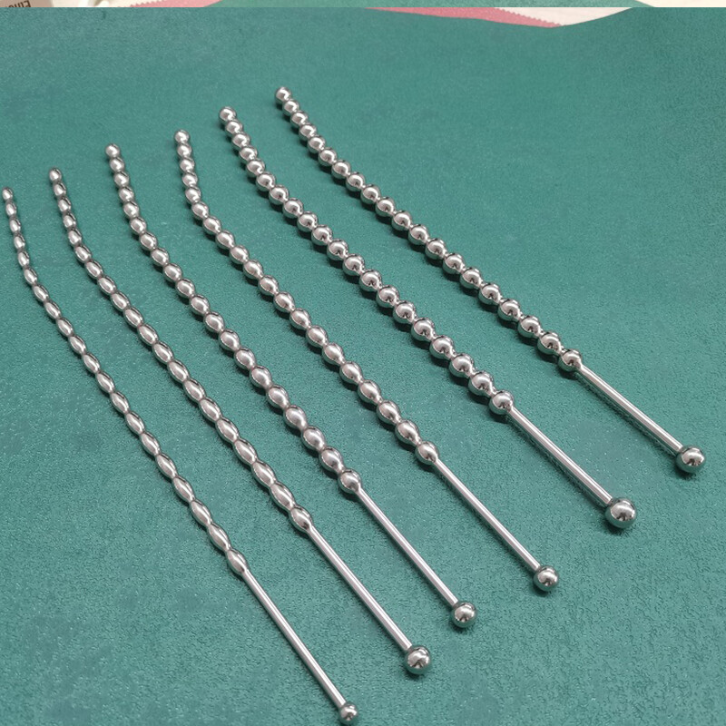 Male Stainless Steel Long Sounds Sounds Beads Sounding Rod Insert Plug Enhancer