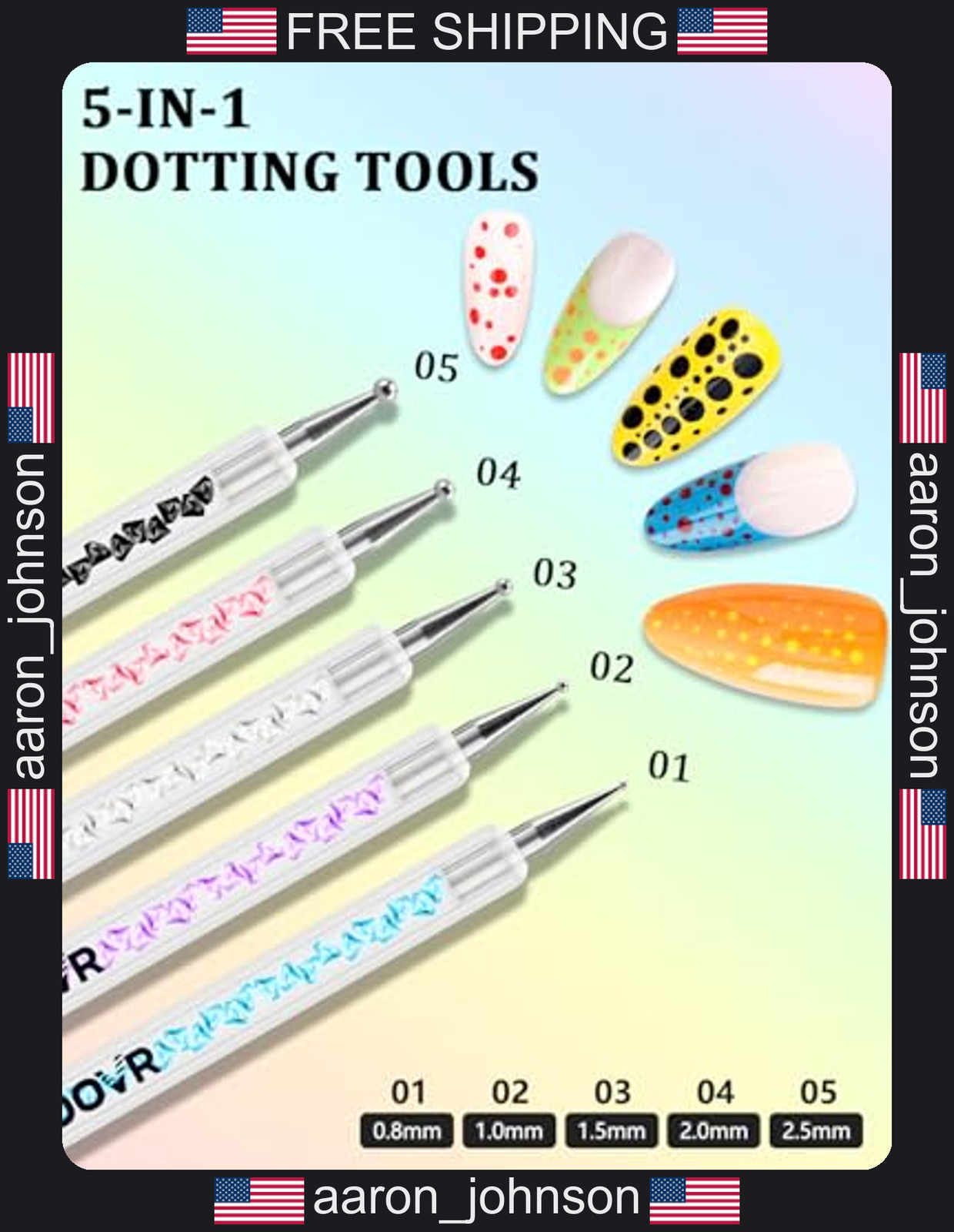 YOOVR Nail Art Tools Set, Nail Stand for Press on Holder for Painting Nails,