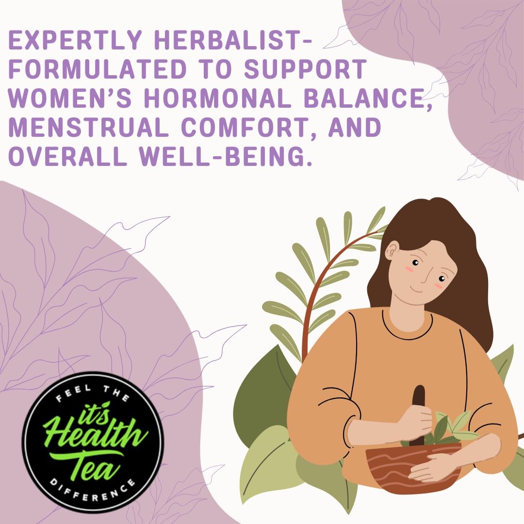 Hormonal Balance Herbal Tea for Women – Caffeine-Free | Supports Menstrual Co…
