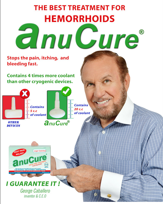AnuCure Hemorrhoid Relief Device – 100% Natural Cooling, Reusable, drug-free