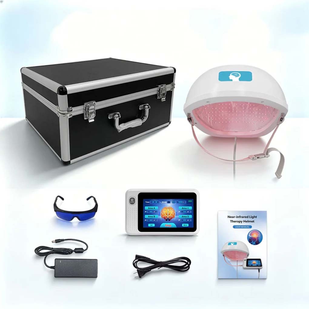 High Power 1070 nm NIR Therapy Helmet for Chronic Migraine Pain and Insomnia