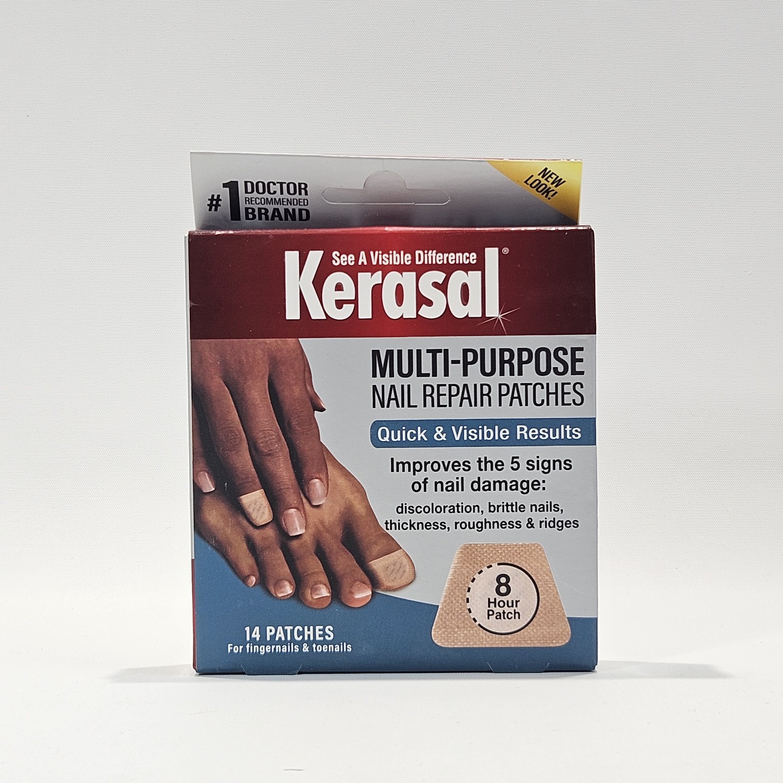 Kerasal Multi-Purpose Nail Repair Patches – 14 Count – 8-Hour patch Nail Repair