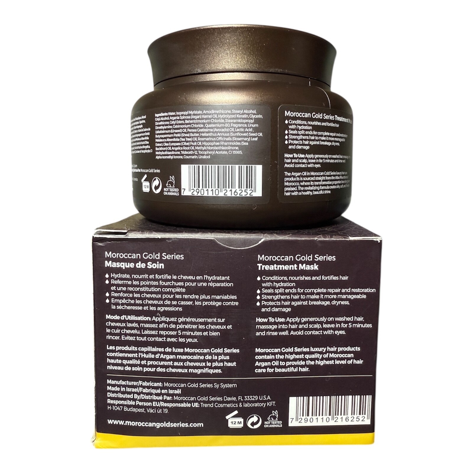 Moroccan Gold Series – Argan Treatment Mask for dry and damaged hair 250ml