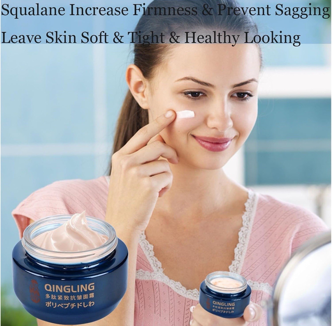 Qingling Anti Aging Crema Para Arrugas, Wrinkle Removal Brighting Clear Skin
