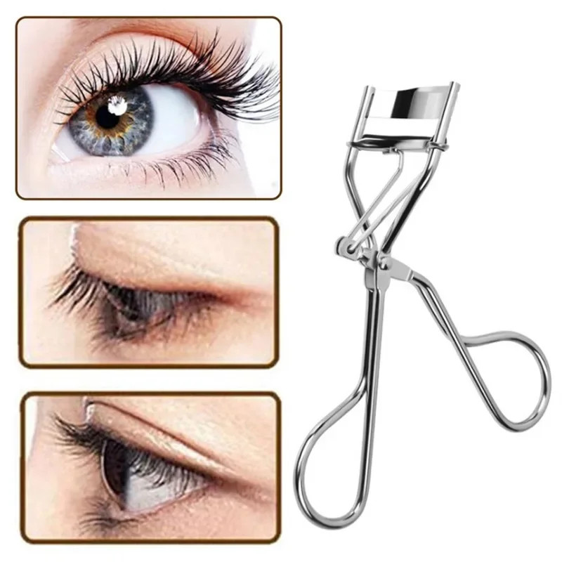 1Pc Black/Silver White Curl Eyelash Curler Stainless Steel Eyelash Cosmetic Make