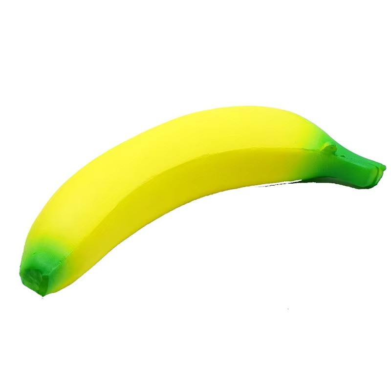 Jumbo Squishy Banana Stress Relief Toy Slow Rising Squeeze Fidget Yellow