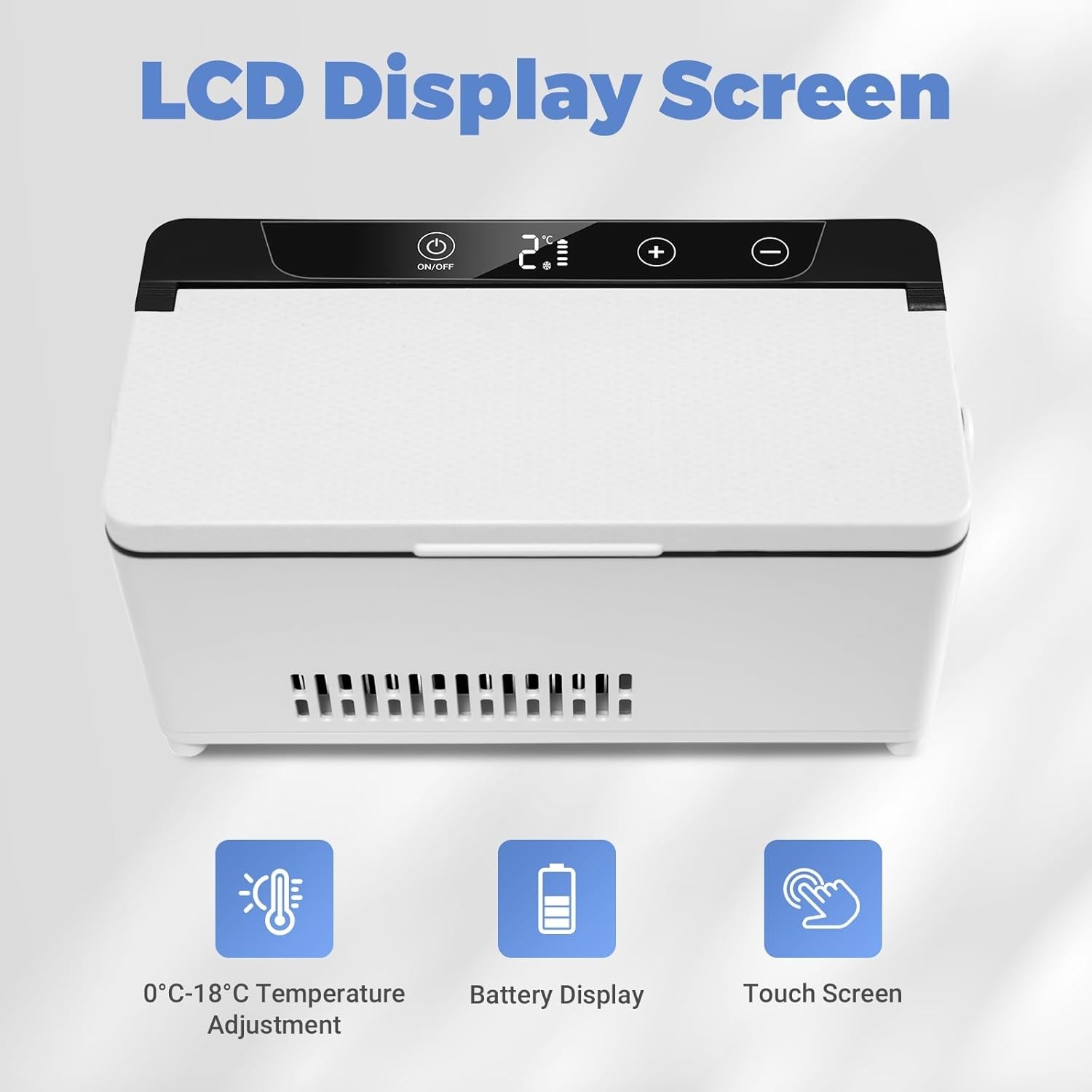 Portable Insulin Cooler Case with LED Display & Rechargeable Battery