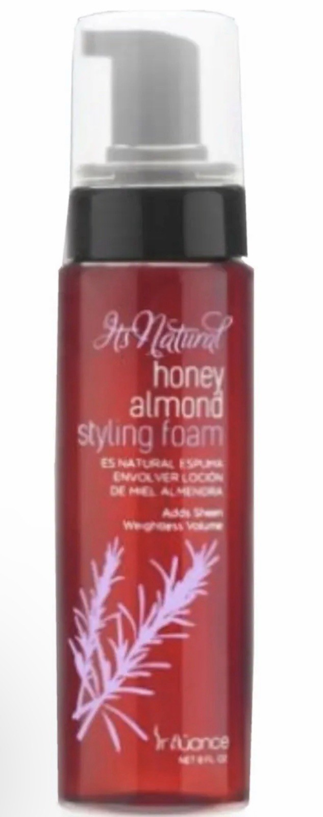 Influance It’s Natural Honey Almond Styling Foam 8 fl oz All Hair Types Volume