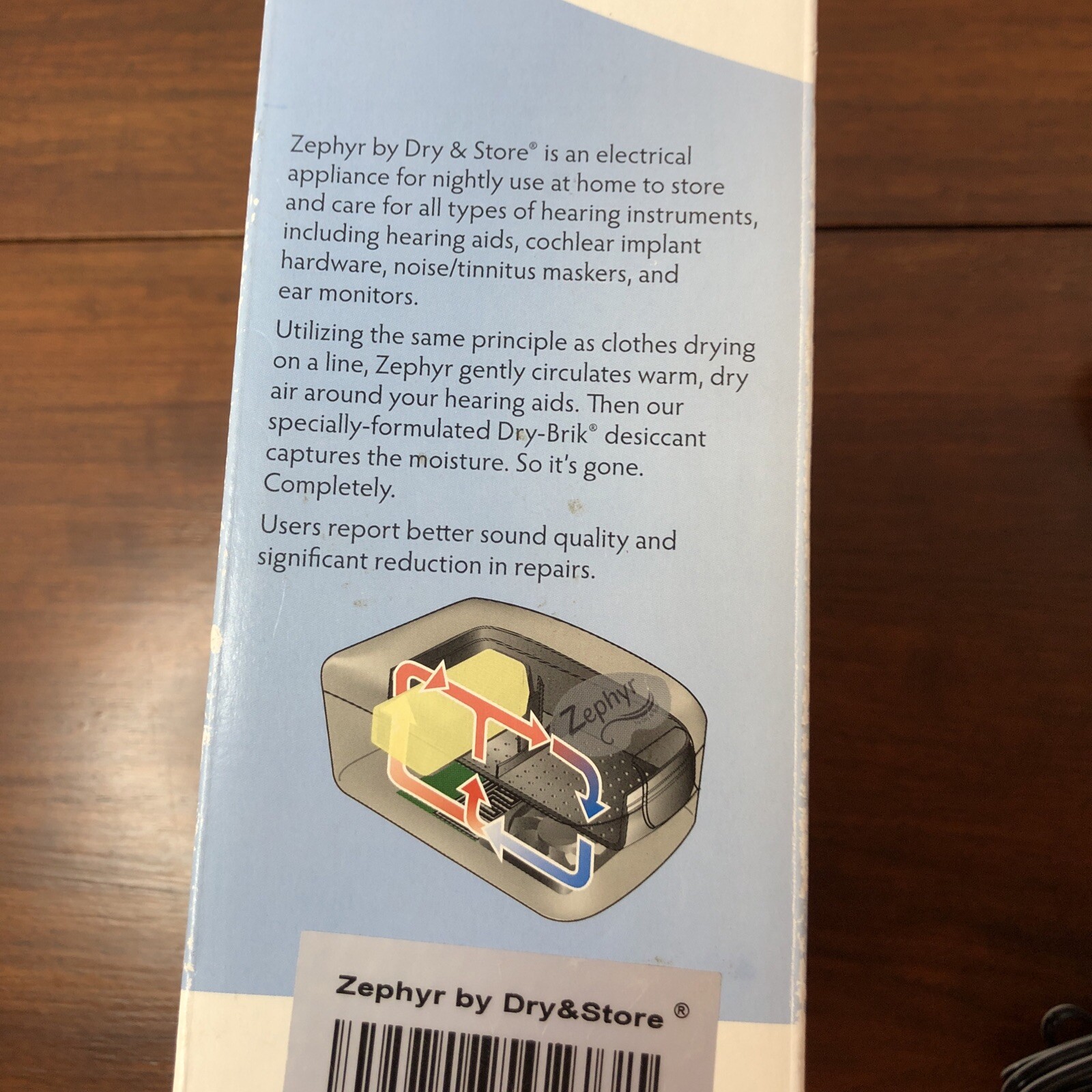 Zephyr Dry & Store Hearing Aid Dryer Device – Removes Moisture