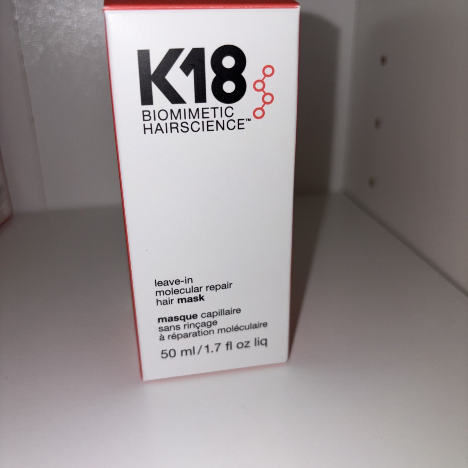 K18 Biomimetic Hairscience Leave-In Molecular Repair Hair Mask 1.7oz $75msrp