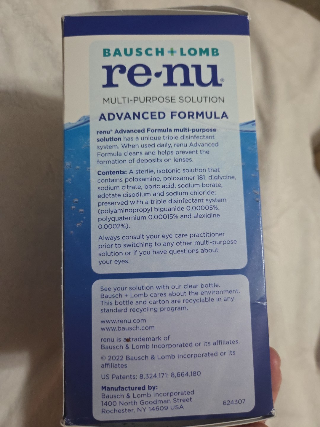 *EXP 10/01/2025* Renu Contact Lens Solution Multipurpose Disinfectant