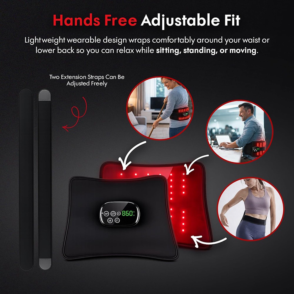 LED Red Light Therapy Pad Infrared Mat Device Back Full Body Muscle Pain Relief