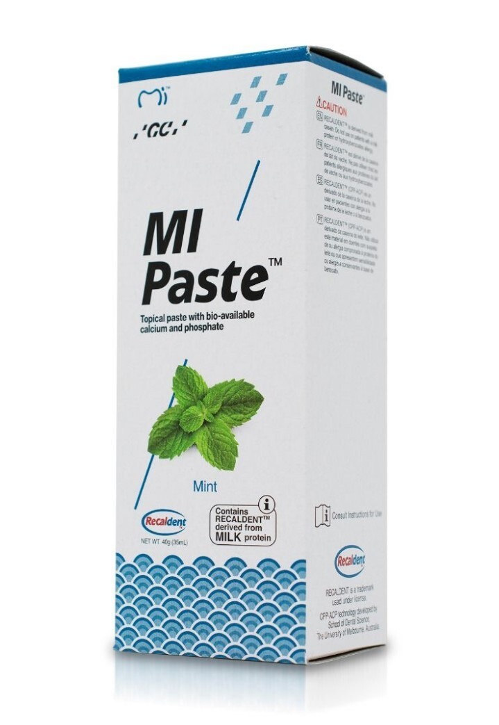 GC MI Paste Oral Topical Crème with RECALDENT 40g Tube – MINT Flavor