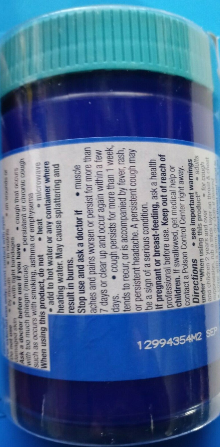 Vicks VapoRub Chest Rub Ointment, Relief from Cough, Cold, Aches, & Pains (100g)