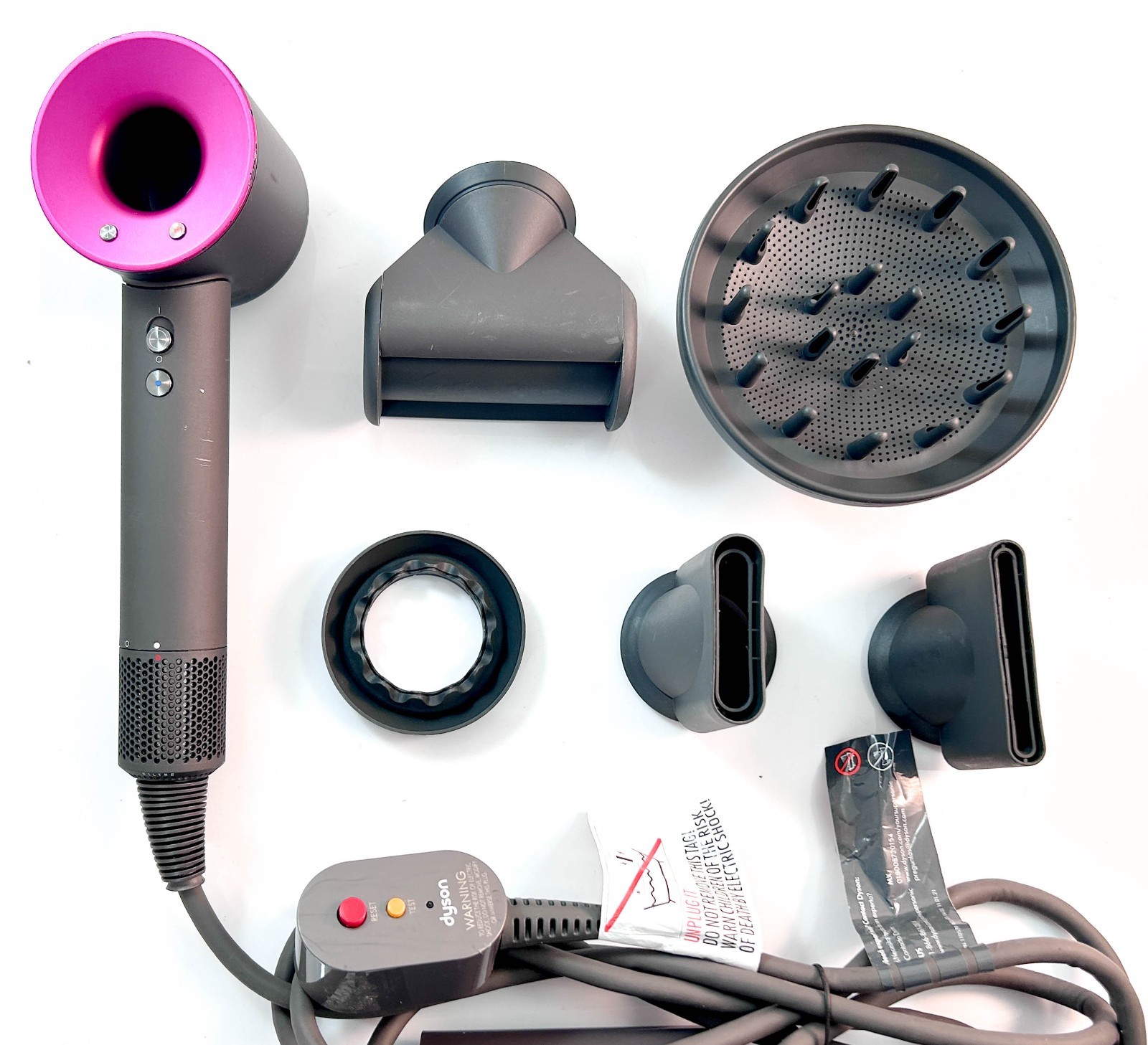 Dyson Supersonic Hair Dryer HD07 w. 5 Styling Attachments | SR
