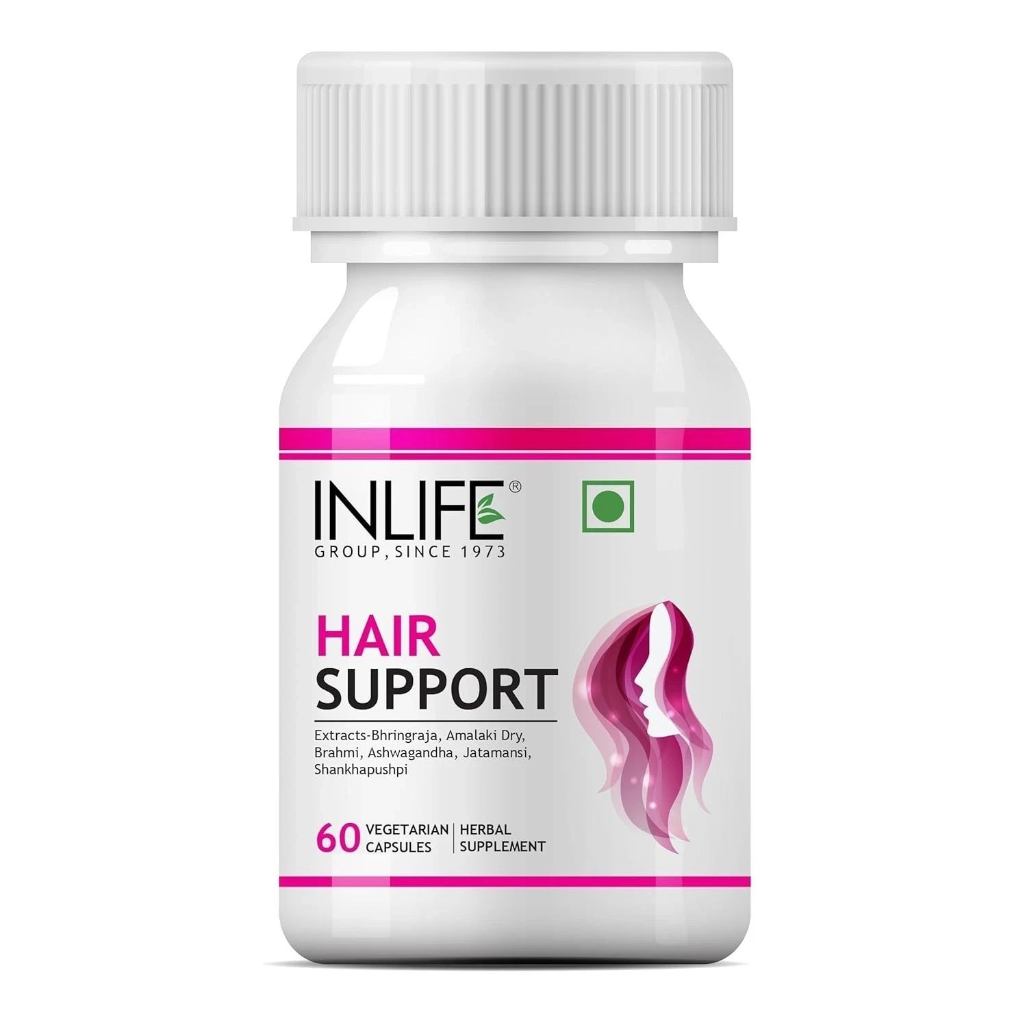 INLINIFE Biotin Supplement for Hair | Sesbania, Bamboo Shoot – 60 Vegetarian Cap