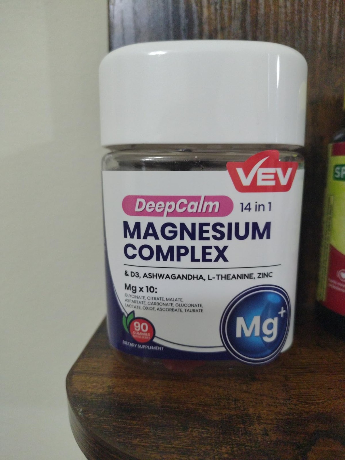 VEV DEEP CALM MAGNESIUM COMPLEX BRAND NEW SEALED GUMMY 14 IN 1 #90 GUMMIES