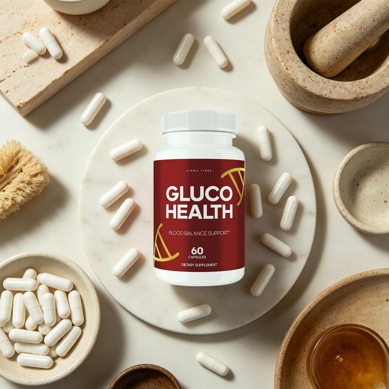 Gluco Health Capsules – GlucoHealth Balance & Blood Support Supplement 60ct