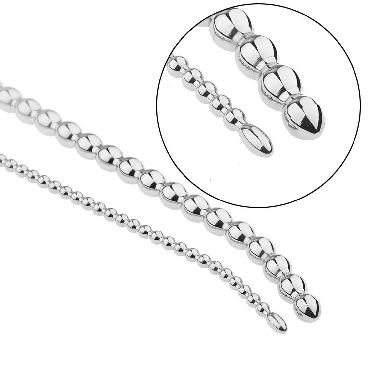 Male Stainless Steel Long Sounds Sounds Beads Sounding Rod Insert Plug Enhancer