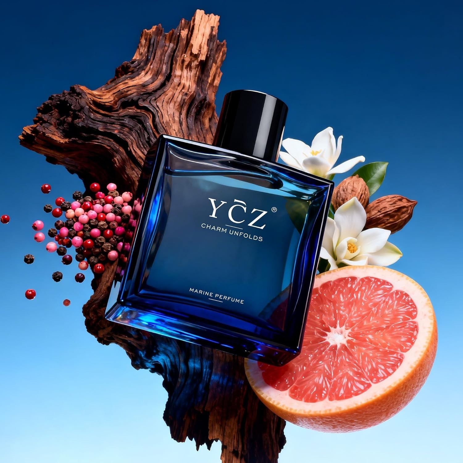 Ycz Charm Unfolds Marine Perfume for Men 1.7 oz. Long Lasting Fragrance Gift Dad