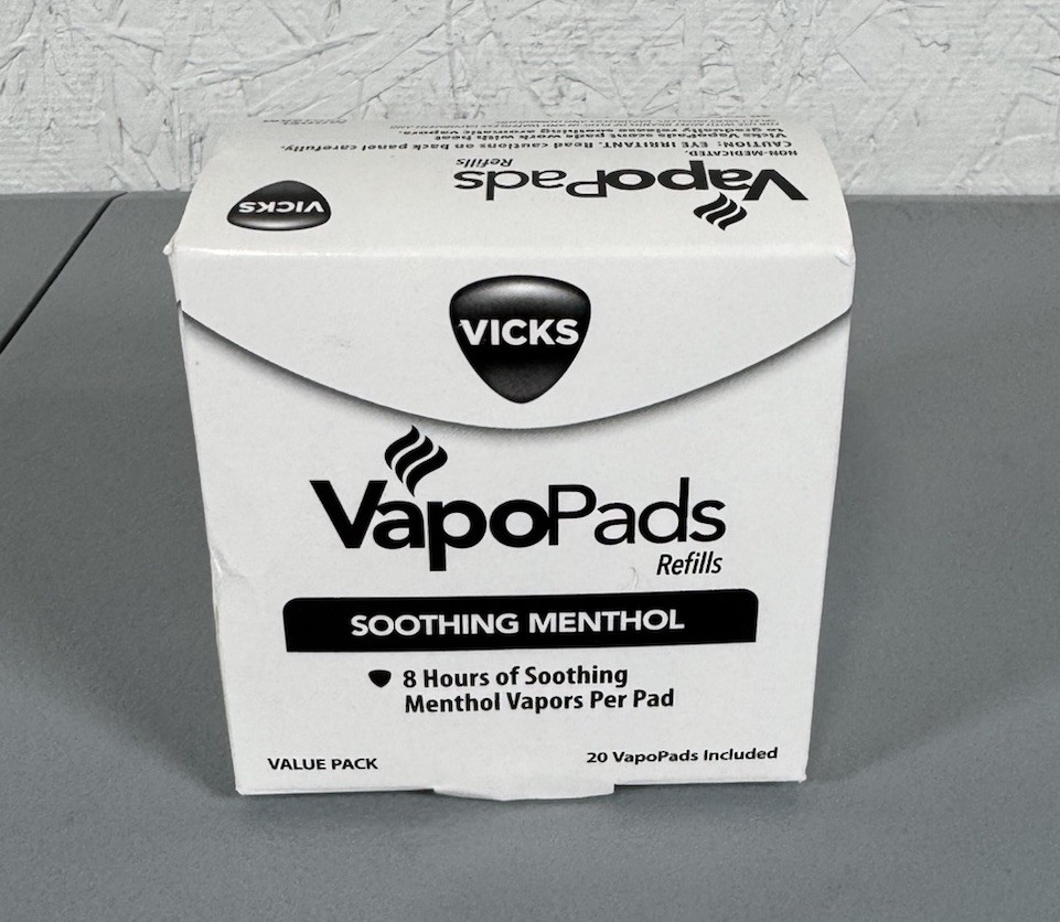 Vicks VapoPads Original Menthol Scent 20 Count Menthol Scented Vapor Pad Refills