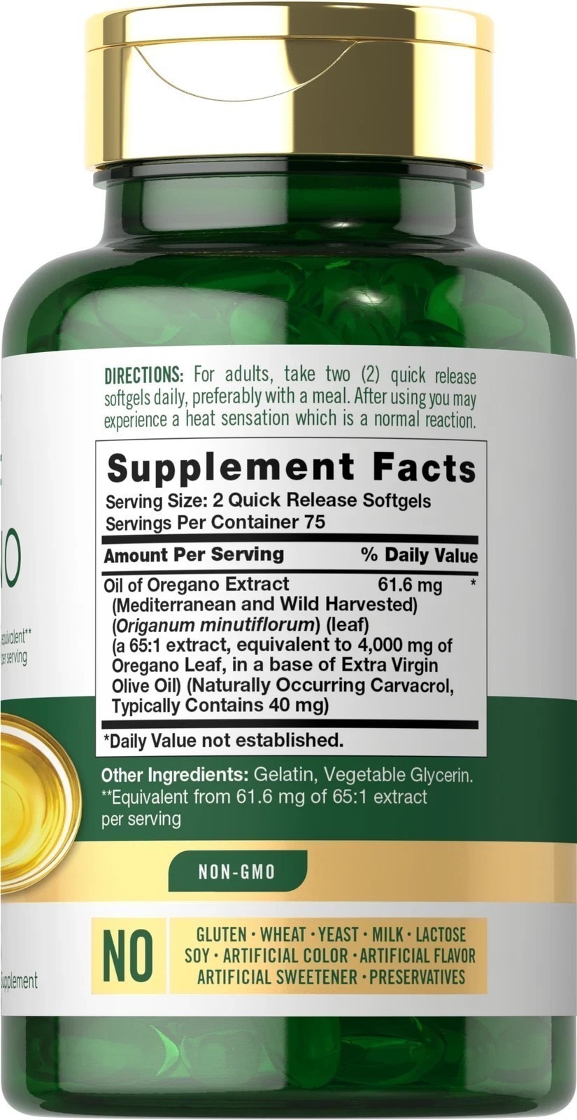 NEW Oregano Oil 4000 mg 150 Softgel Capsules | Contains Carvacrol