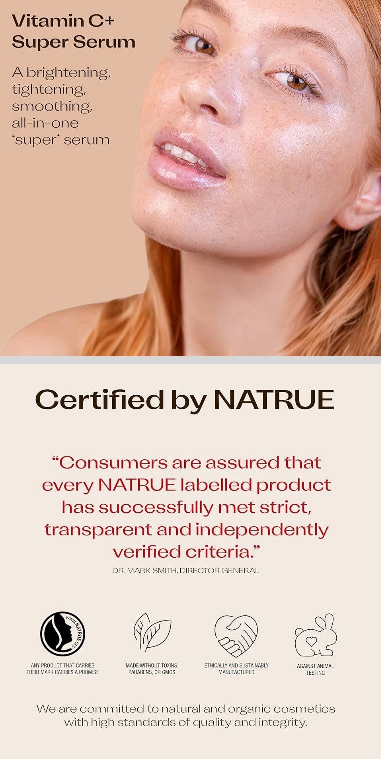 Trilogy Vitamin C+ Super Serum Face Day Treatment w/ Hyaluronic Acid 1 fl oz