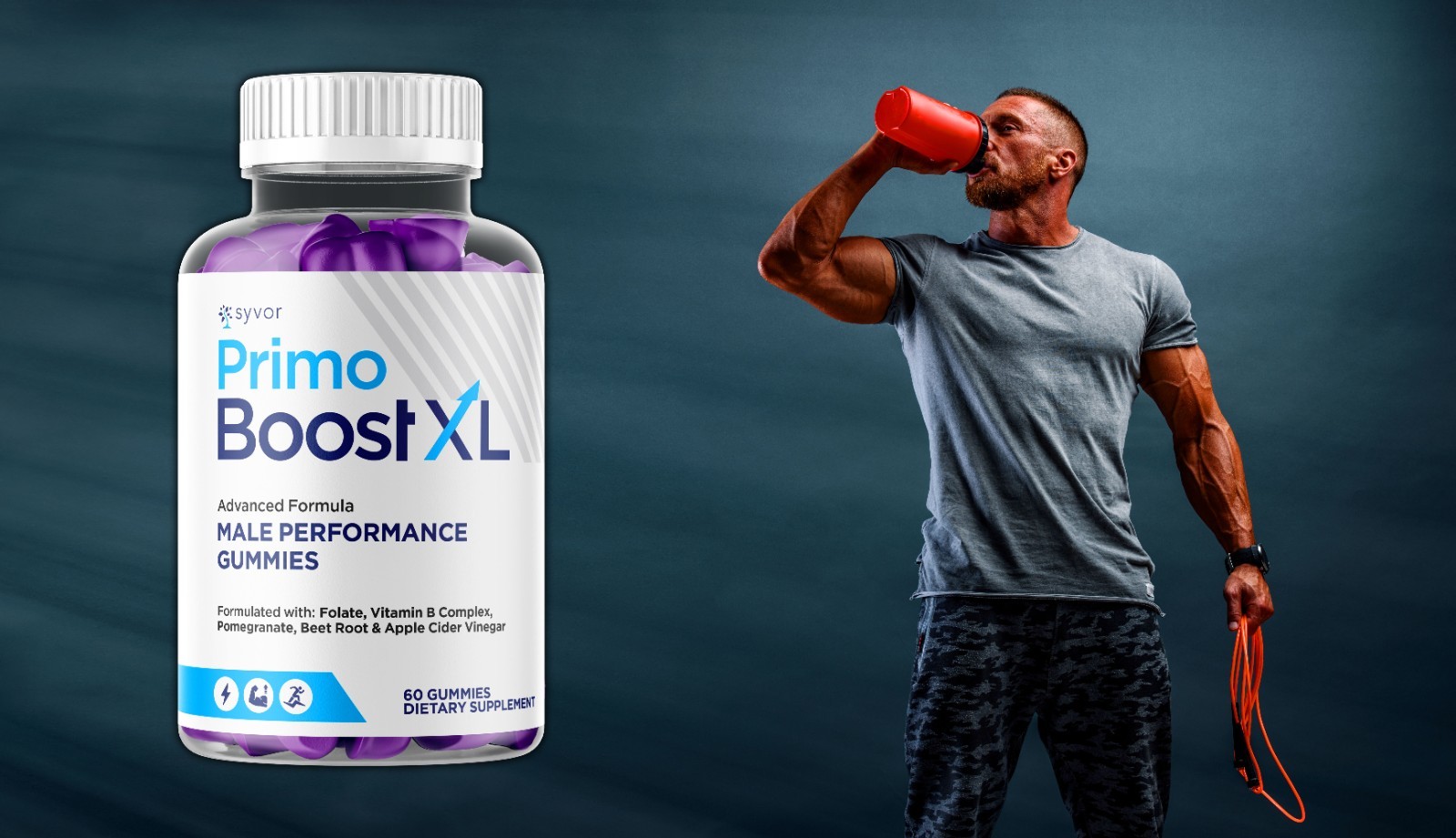 (1 Pack) Primo Boost XL Gummys Advanced Formula PrimoBoost XL Male 60 Gummies