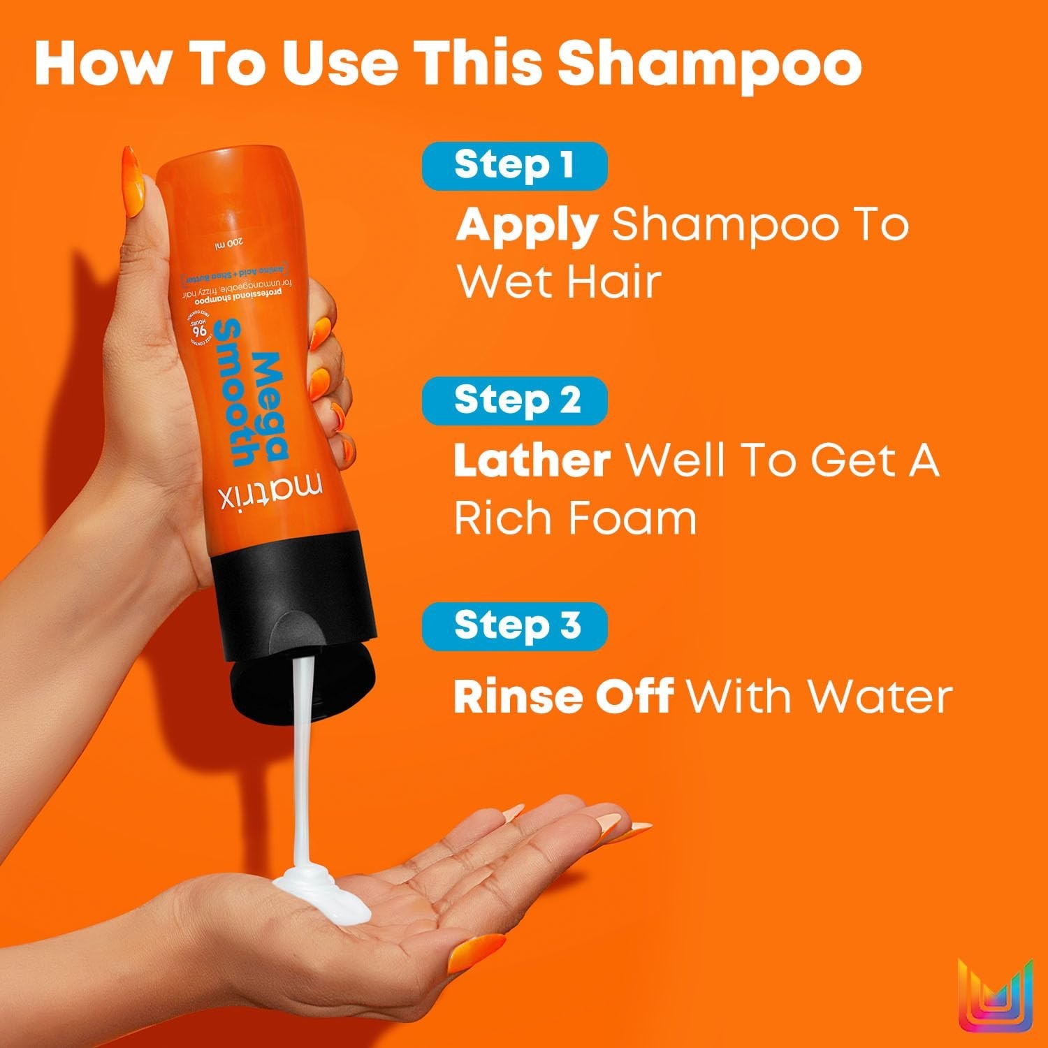 Matrix Mega Smooth Professional Shampoo with Shea Butter & Amino Acids 200ml