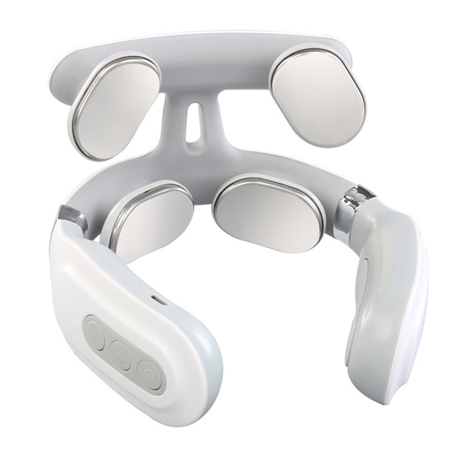 Cervical Massager 16 Modes USB Smart Pulse Heating 4 Head Neck Massager for Neck