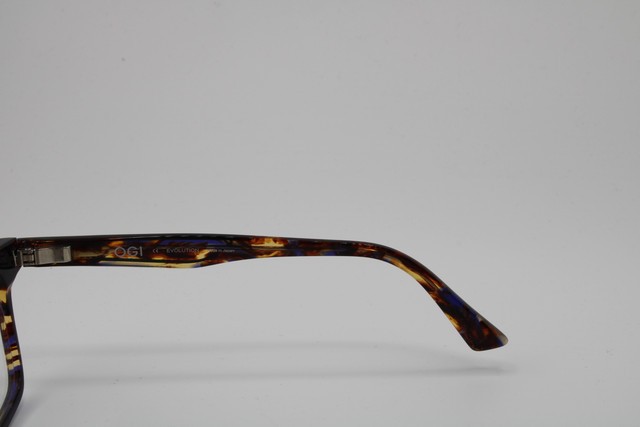 NEW OGI EVOLUTION 9228/2033 BLUE BROWN MARBLE CLEAR AUTHENTIC EYEGLASSES 51-16