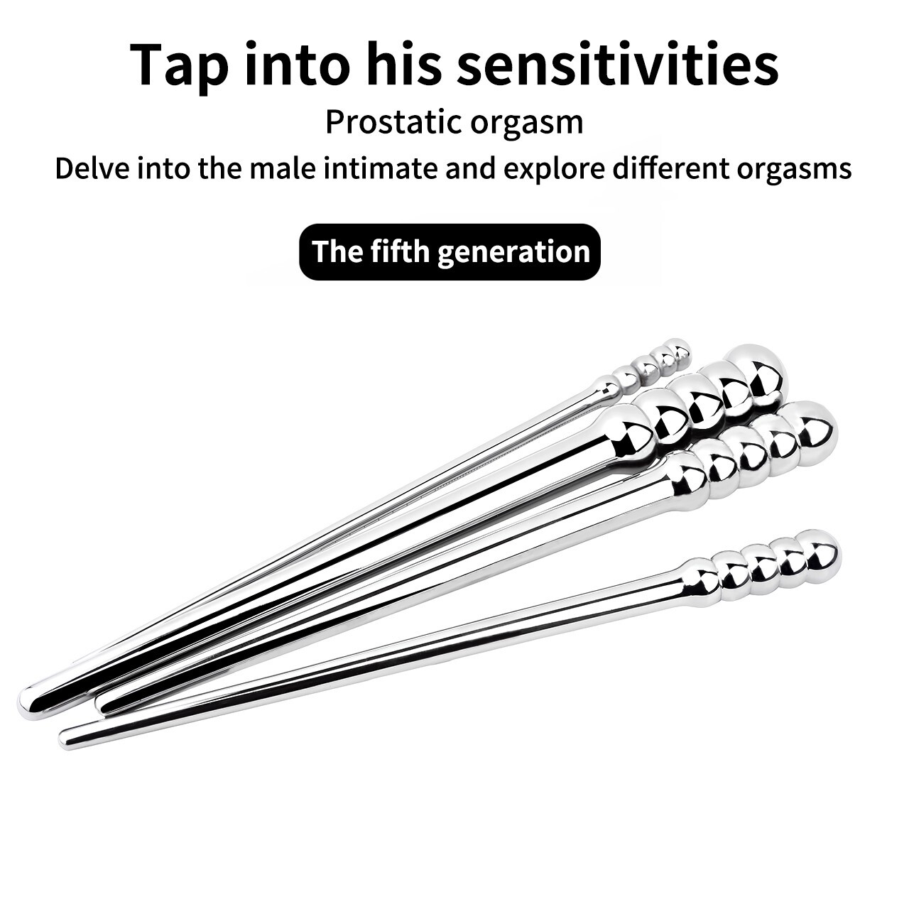 2024 Male Stainless Steel Penis Plug Urethral Sounding Dilator Penis Stretcher