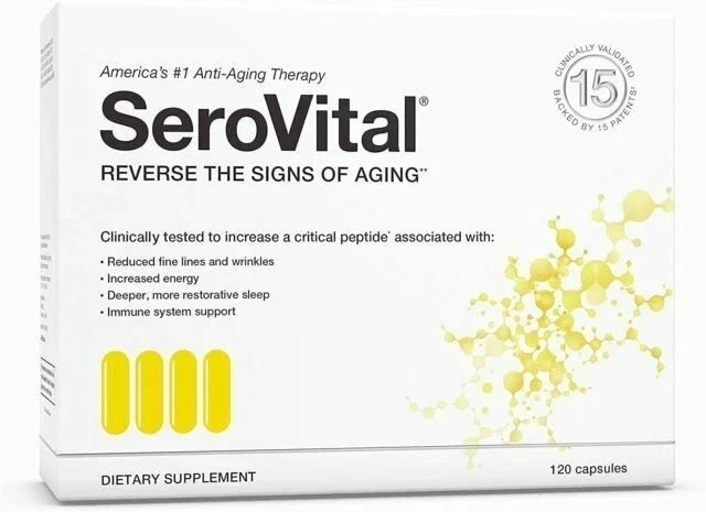 SeroVital Anti Aging Dietary Supplement 120 Capsules | Daily Wellness Formula