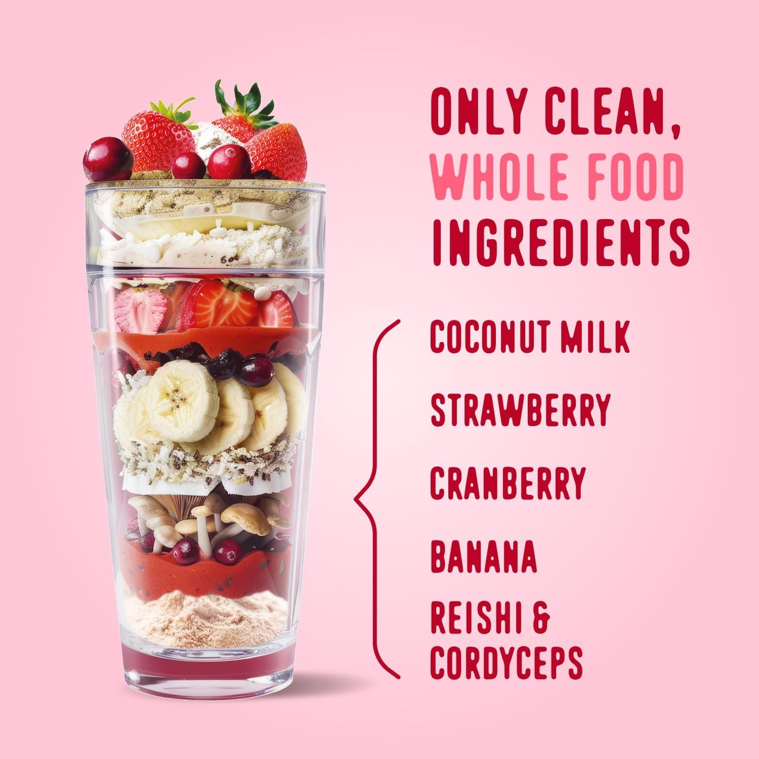 FlavCity All in One Protein Shake Powder, Berries and Cream – On the Go Meal