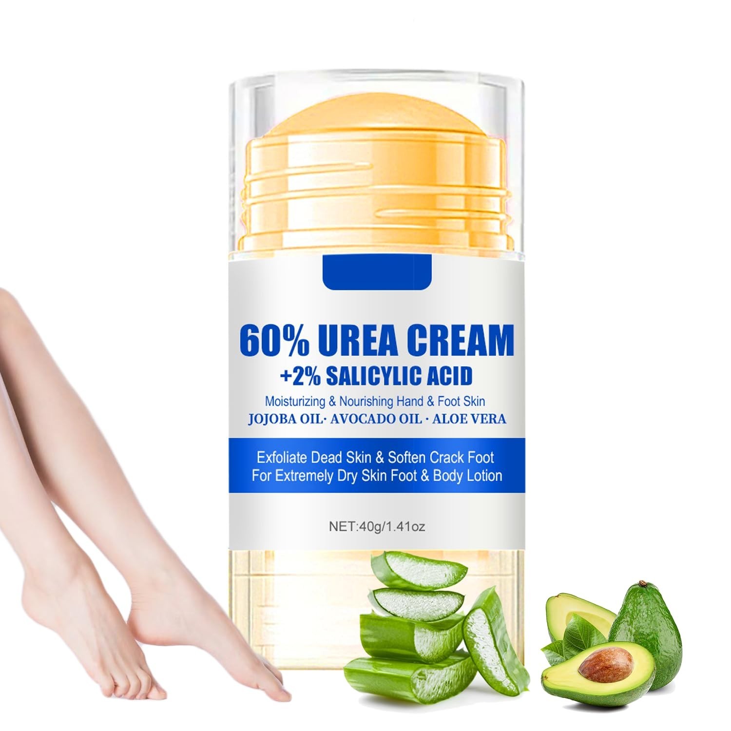 Luxury Urea Cream 60% with 2% Salicylic Acid for Deep Hydration & Softening