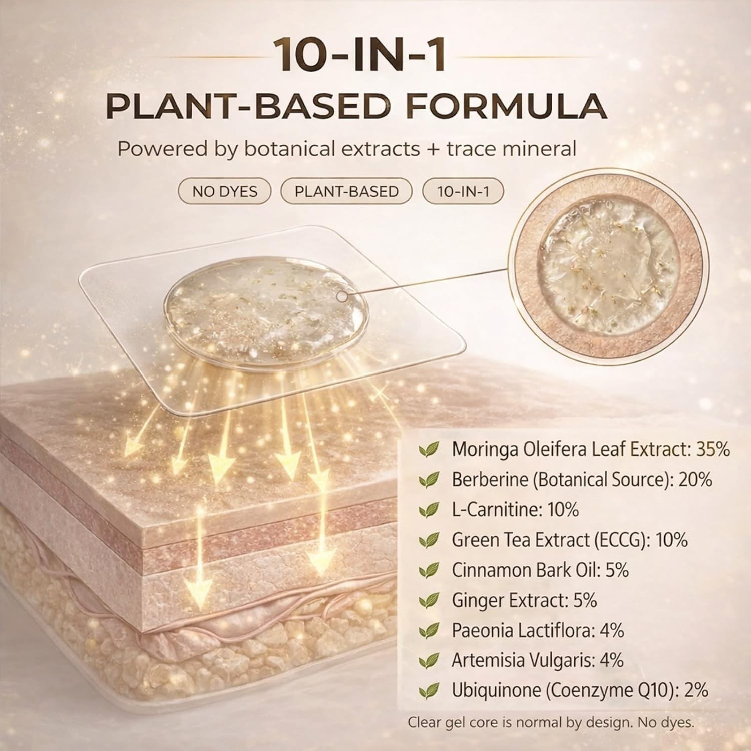 Moringa Berberine + NAD+ 10-in-1 Microneedle Patches Bioavailable Strength NEW