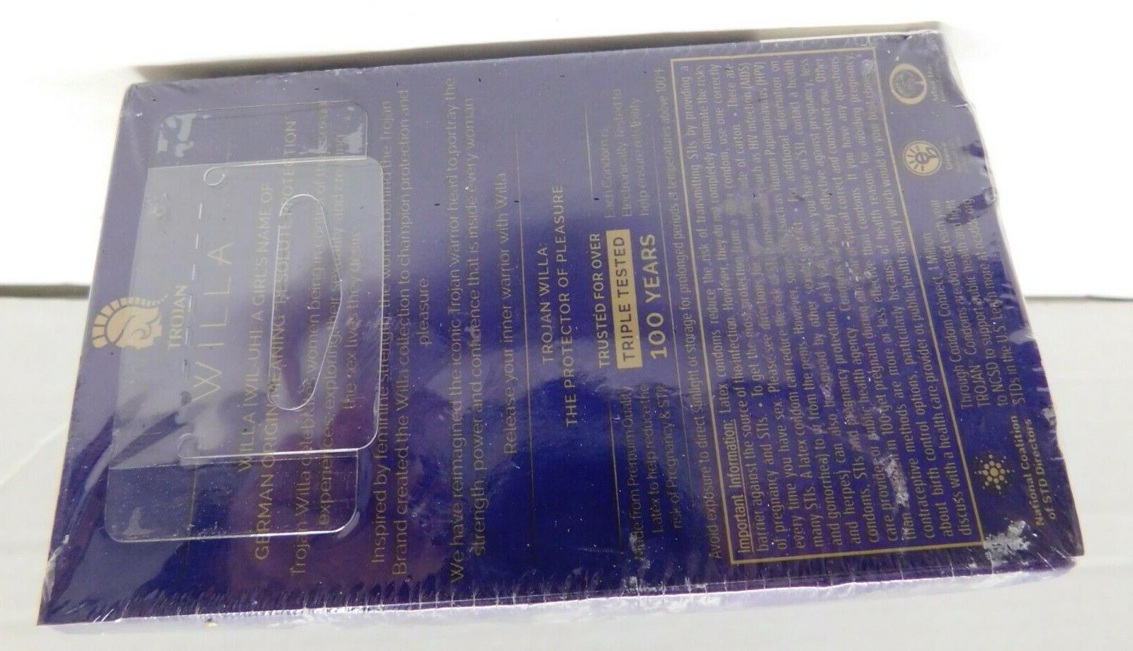 One box of Trojan Willa Thin 10 ct. Condoms Exp 11/01/2025