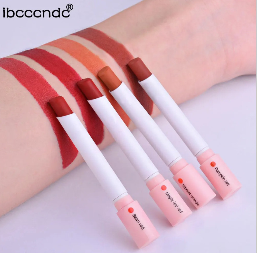 1set 4pcs Waterproof Matte Lipstick Set Long-Lasting Makeup Gift for Women – NEW