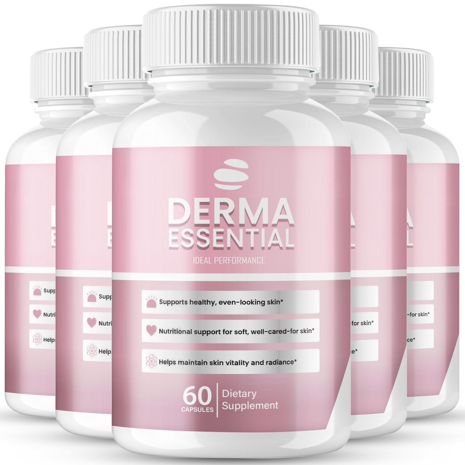 Derma Essential General Wellness Supplement – 300 Capsules (5 Pack)